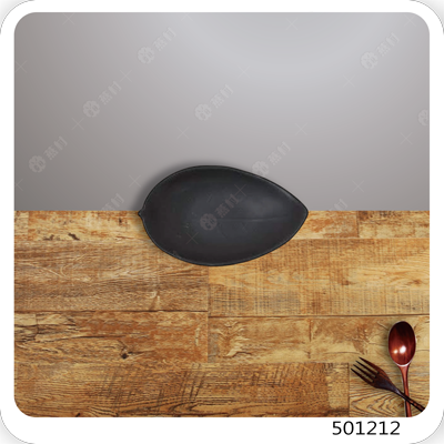 美耐皿岩燒葉型盤