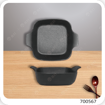 黑正方烤盤(直身/小)