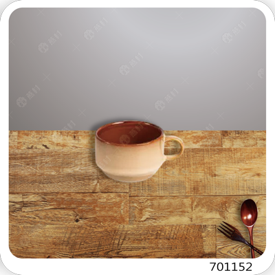 窯變釉色熱飲杯-杏