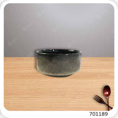 窯變釉色湯碗-棕