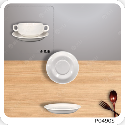 6英吋雙耳湯杯底碟