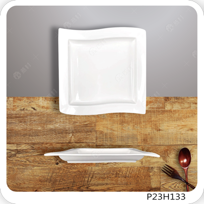 波浪寬邊正方盤