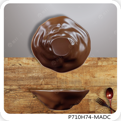 7.5英吋岩紋湯碗/消光咖啡