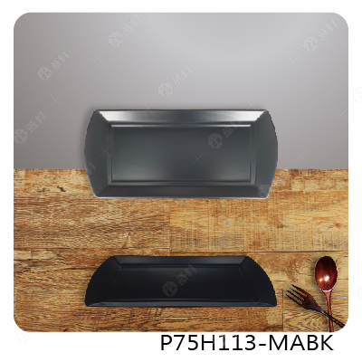 11.5英吋長方蛋糕盤-消光黑